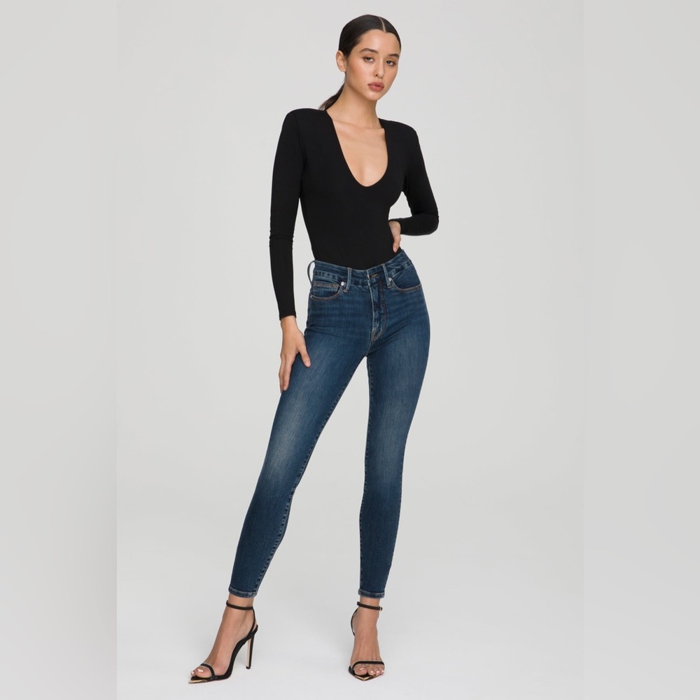 (New) Good American - Good Legs Mid-Rise Skinny Jeans